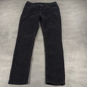 Levi's Corduroy Pants Women 30x30 Black‎ Straight Leg Slim Fit Mid Rise Work
